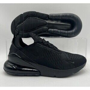 New Elite Nike Air Max 270 Triple Black Running Shoes AH6789-006 Womens Size 6.5